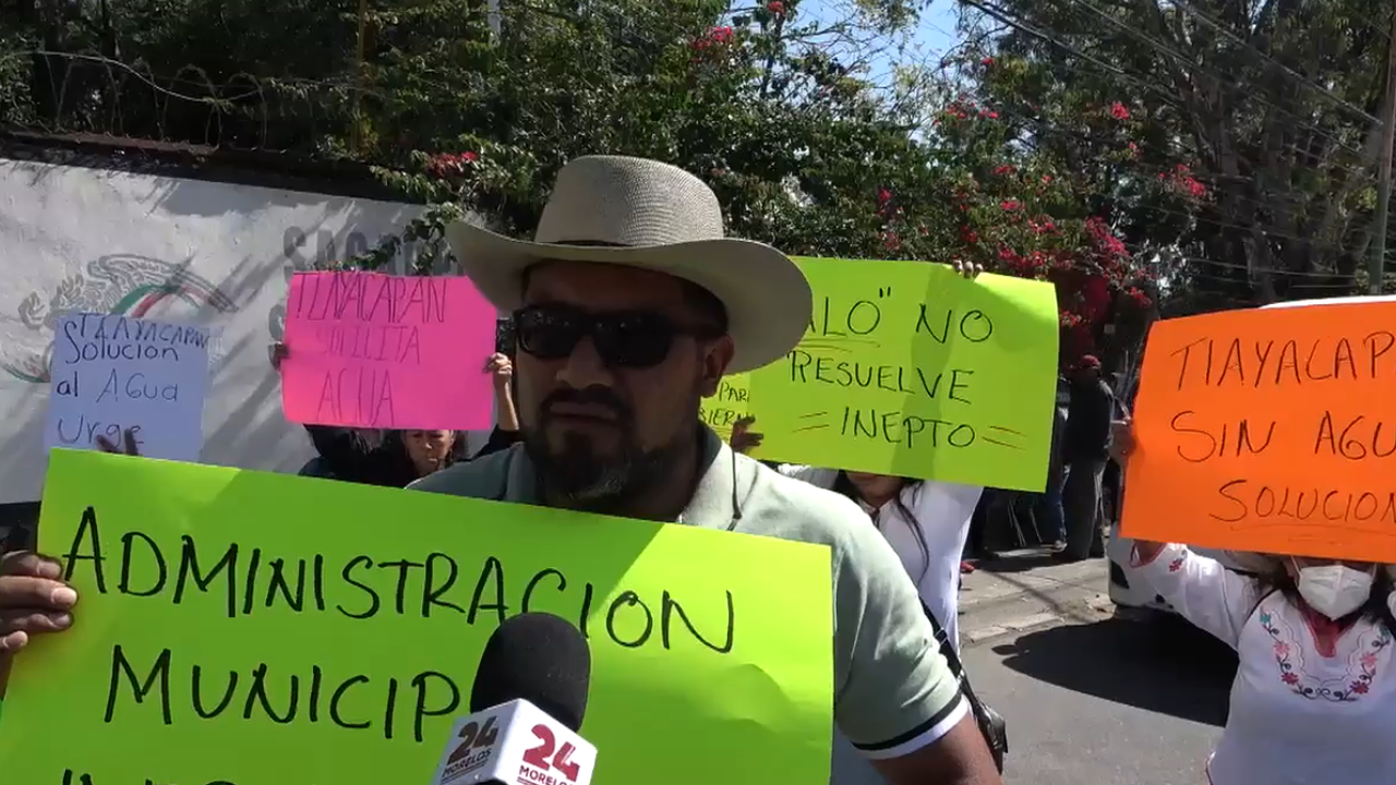 Por Falta De Agua Se Manifiestan Habitantes De Tlayacapan