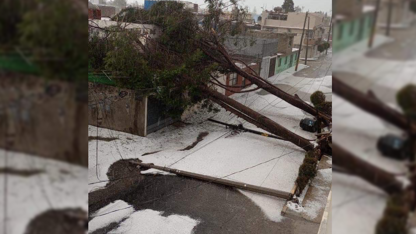 Video Fuerte Granizada Cubre Las Calles De Puebla De Hielo