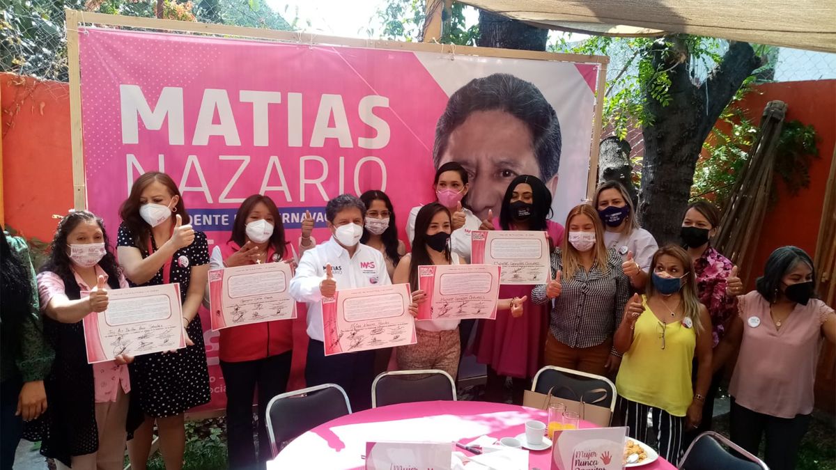 Se compromete Matías Nazario con la equidad de género 24 Morelos