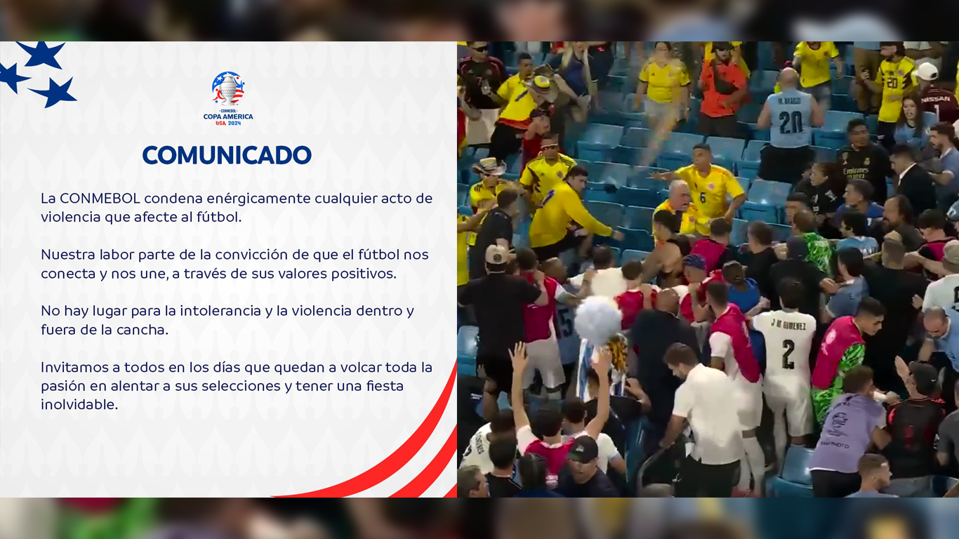 Conmebol Condena Violencia Tras Partido Entre Colombia Y Uruguay